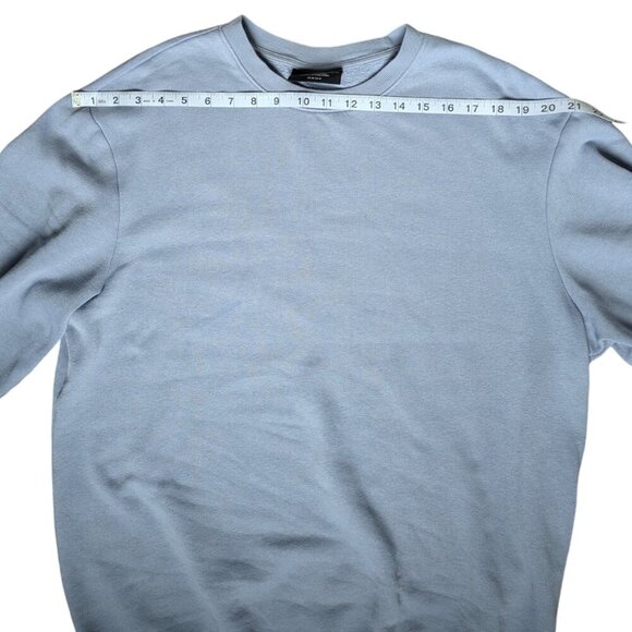 H&M Pastel Blue Oversized Crewneck Sweater Men Size Medium - Picture 9 of 12